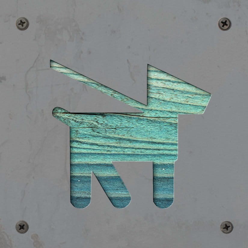 Dog Walking Metal Wall Art on Reclaimed Wood, Dog Lover Gift, Entryway Sign