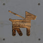 Dog Walking Metal Wall Art on Reclaimed Wood, Dog Lover Gift, Entryway Sign