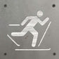 Cross Country Skier Metal Wall Art on Reclaimed Wood, XC Ski Gift, Cabin Decor