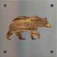 Bear Metal Wall Art on Reclaimed Wood, Rustic Cabin Decor, Black Bear Sign, 5.5 Inch Square Steel Sign, Bear Lover Gift, Lodge Wall Art