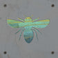 Honey Bee Metal Wall Art on Reclaimed Wood, Bee Kitchen Decor, Beekeeper Gift, 5.5 Inch Square Steel Sign, Bumble Bee Sign