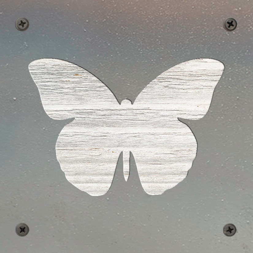 Butterfly Metal Wall Art on Reclaimed Wood, Colorful Butterfly Decor, Gift for Her