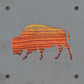 Bison Metal Wall Art on Reclaimed Wood, Buffalo Decor, Yellowstone Gift, 5.5 Inch Square Steel Sign, Western Decor, Housewarming Gift