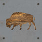 Bison Metal Wall Art on Reclaimed Wood, Buffalo Decor, Yellowstone Gift, 5.5 Inch Square Steel Sign, Western Decor, Housewarming Gift