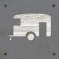 Camper Trailer Metal Wall Art on Reclaimed Wood, RV Decor, Camping Sign
