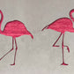 Three Flamingos Metal Wall Art on Reclaimed Wood, Tropical Coastal Decor, 12.5 Inch Wide Steel Sign, Flamingo Decor, Flamingo Gift