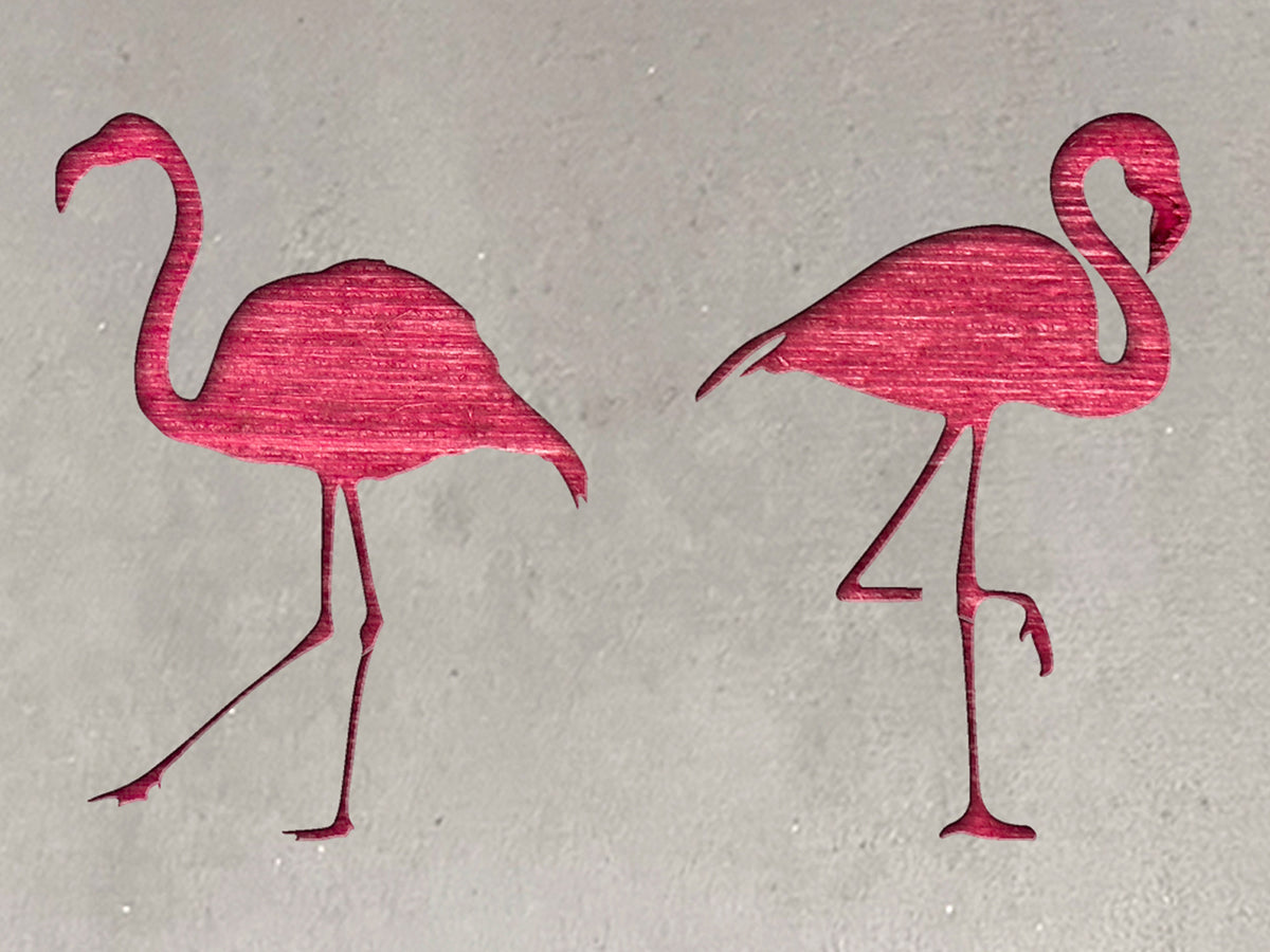 Three Flamingos Metal Wall Art on Reclaimed Wood, Tropical Coastal Decor, 12.5 Inch Wide Steel Sign, Flamingo Decor, Flamingo Gift