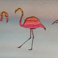 Flamingo Trio Metal Wall Art on Reclaimed Wood, 12.5 Inch Beach House Decor, Tropical Wall Art, Flamingo Lover, Coastal Gift