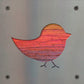 Baby Chick Metal Wall Art on Reclaimed Wood, Farmhouse Nursery, Chicken Gift