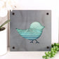 Baby Chick Metal Wall Art on Reclaimed Wood, Farmhouse Nursery, Chicken Gift