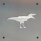 T-Rex Dinosaur Metal Wall Art on Reclaimed Wood, Dino Nursery Decor, Kids Room, 5.5 Inch Square Steel Sign, Dinosaur Gift