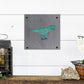 T-Rex Dinosaur Metal Wall Art on Reclaimed Wood, Dino Nursery Decor, Kids Room, 5.5 Inch Square Steel Sign, Dinosaur Gift