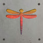 Dragonfly Metal Wall Art on Reclaimed Wood, Garden Room Decor, Nature Gift, 5.5 Inch Square Steel Sign, Dragonfly Lover, Cottagecore Decor