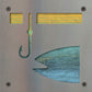 Fisherman Metal Wall Art on Reclaimed Wood, Fishing Sign, Gift for Dad, 5.5 Inch Square Steel Sign, Fishing Decor, Lake House Decor