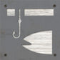 Fisherman Metal Wall Art on Reclaimed Wood, Fishing Sign, Gift for Dad, 5.5 Inch Square Steel Sign, Fishing Decor, Lake House Decor