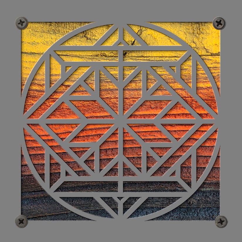 Quilt Square Metal Wall Art on Reclaimed Wood, Quilters Corner Sign, Craft Room