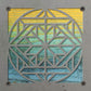 Quilt Square Metal Wall Art on Reclaimed Wood, Quilters Corner Sign, Craft Room