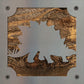 Stegosaurus Dinosaur Metal Wall Art on Reclaimed Wood, Dino Nursery Decor, 5.5 Inch Square Steel Sign, Dinosaur Gift, Kids Room Decor