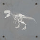 T-Rex Skeleton Metal Wall Art on Reclaimed Wood, Fossil Decor, Dinosaur Gift