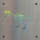 T-Rex Skeleton Metal Wall Art on Reclaimed Wood, Fossil Decor, Dinosaur Gift