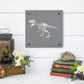 T-Rex Skeleton Metal Wall Art on Reclaimed Wood, Fossil Decor, Dinosaur Gift