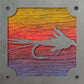 Elk Hair Caddis Fly Metal Wall Art on Reclaimed Wood, Fly Tying Gift