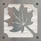 Maple Leaf Rustic Metal Sign on Reclaimed Wood, Fall Cabin Decor