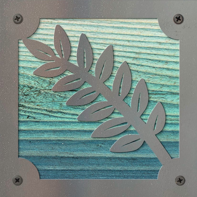 Fern Metal Wall Art on Reclaimed Wood, Botanical Decor, Plant Lover Gift