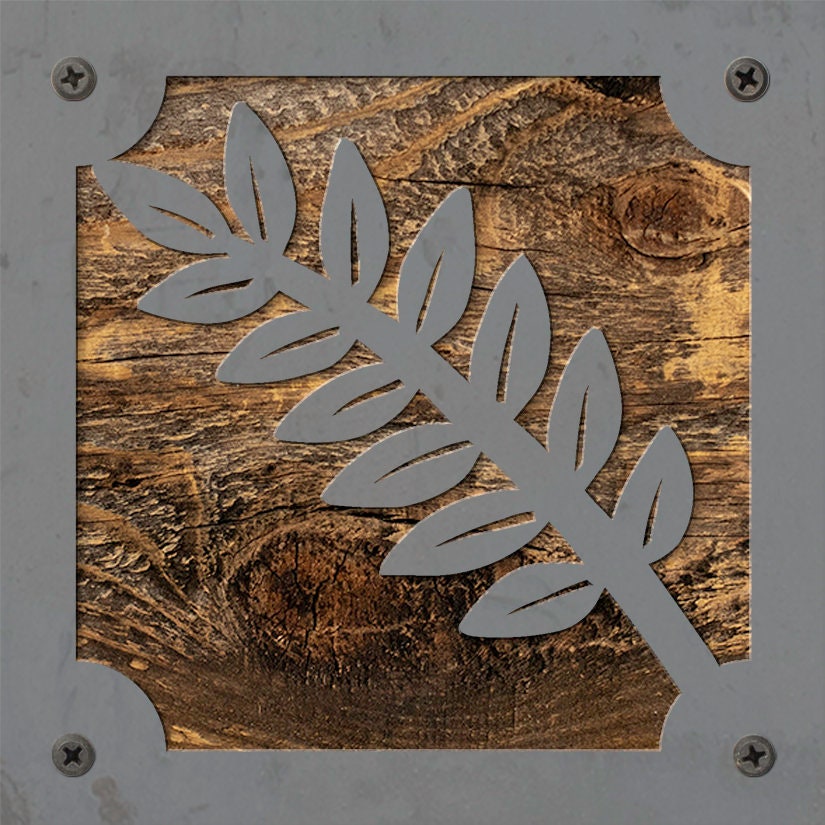 Fern Metal Wall Art on Reclaimed Wood, Botanical Decor, Plant Lover Gift