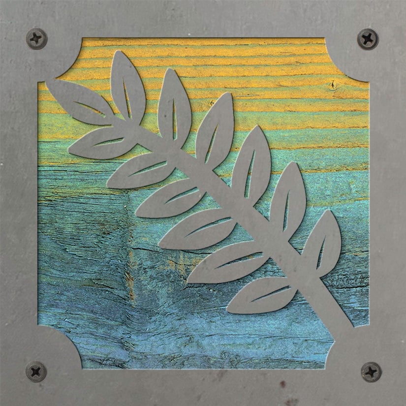 Fern Metal Wall Art on Reclaimed Wood, Botanical Decor, Plant Lover Gift