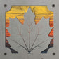 Maple Leaf Metal Wall Art on Reclaimed Wood, Autumn Decor, Fall Sign