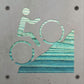 Mountain Bike Metal Wall Art on Reclaimed Wood, Cyclist Gift, Garage Sign