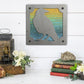 Raven Metal Wall Art on Reclaimed Wood, Whimsigoth Decor, Crow Gift, 5.5 Inch Square Steel Sign, Gothic Wall Art, Halloween Decor