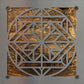 Quilt Square Metal Wall Art on Reclaimed Wood, Quilters Corner Sign, Craft Room