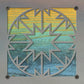 Quilt Block Metal Wall Art on Reclaimed Wood, Sewing Room Sign, Quilter Gift