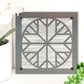 Geometric Quilt Block Metal Wall Art on Reclaimed Wood, Quilter Gift