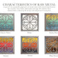 Geometric Quilt Block Metal Wall Art on Reclaimed Wood, Quilter Gift