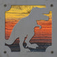 T-Rex Dinosaur Metal Wall Art on Reclaimed Wood, Boys Room Decor, Dino Gift