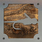 Copper John Fly Metal Wall Art on Reclaimed Wood, Fly Fishing Decor, Angler Gift, 5.5 Inch Square Steel Sign, Fly Tying Gift