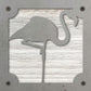 Flamingo Metal Wall Art on Reclaimed Wood, Tropical Coastal Decor, Flamingo Gift