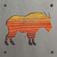 Mountain Goat Metal Wall Art on Reclaimed Wood, Glacier Park Decor, Hiker Gift, 5.5 Inch Square Steel Sign, National Park Gift