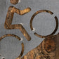 Mountain Bike Metal Wall Art on Reclaimed Wood, Cyclist Gift, Garage Sign