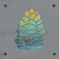 Pinecone Metal Wall Art on Reclaimed Wood, Cabin Decor, Rustic Christmas Sign, 5.5 Inch Square Steel Sign, Pine Cone Art