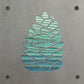 Pinecone Metal Wall Art on Reclaimed Wood, Cabin Decor, Rustic Christmas Sign, 5.5 Inch Square Steel Sign, Pine Cone Art, Winter Decor