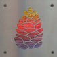 Pinecone Metal Wall Art on Reclaimed Wood, Cabin Decor, Rustic Christmas Sign, 5.5 Inch Square Steel Sign, Pine Cone Art, Winter Decor