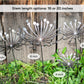 Metal Dandelion Garden Stake: Rustic Yard Art Decor
