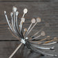 Metal Dandelion Garden Stake: Rustic Yard Art Decor