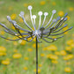 Metal Dandelion Garden Stake: Rustic Yard Art Decor