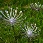 Metal Dandelion Garden Stake: Rustic Yard Art Decor