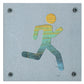 Runner Metal Wall Art on Reclaimed Wood, Running Sign, Marathon Runner Gift, 5.5 Inch Square Steel Sign, Running Decor, Home Gym Decor